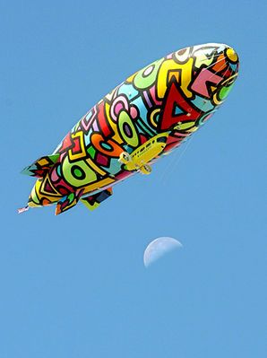Soaring Dreams.Blimp.3 | Airship art, Airship, Art cart