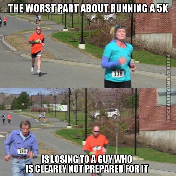 funny pictures the worst part about running a 5k