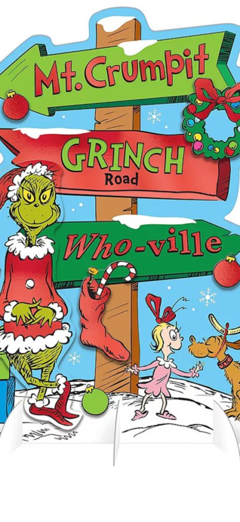 traditional grinch whoville table sign